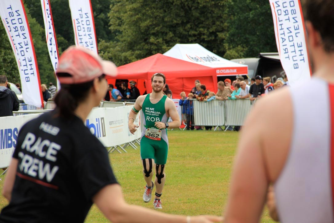 A photo of me at the finish line